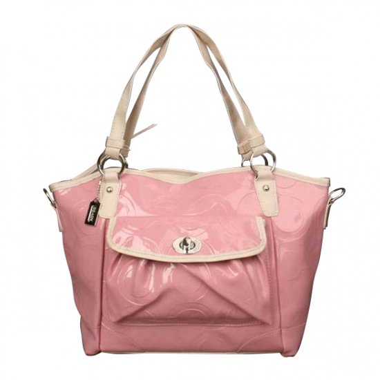 Coach Bleecker Riley Carryall Small Pink Satchels ECI Coach Bleecker Riley Carryall Small Pink Satchels ECI